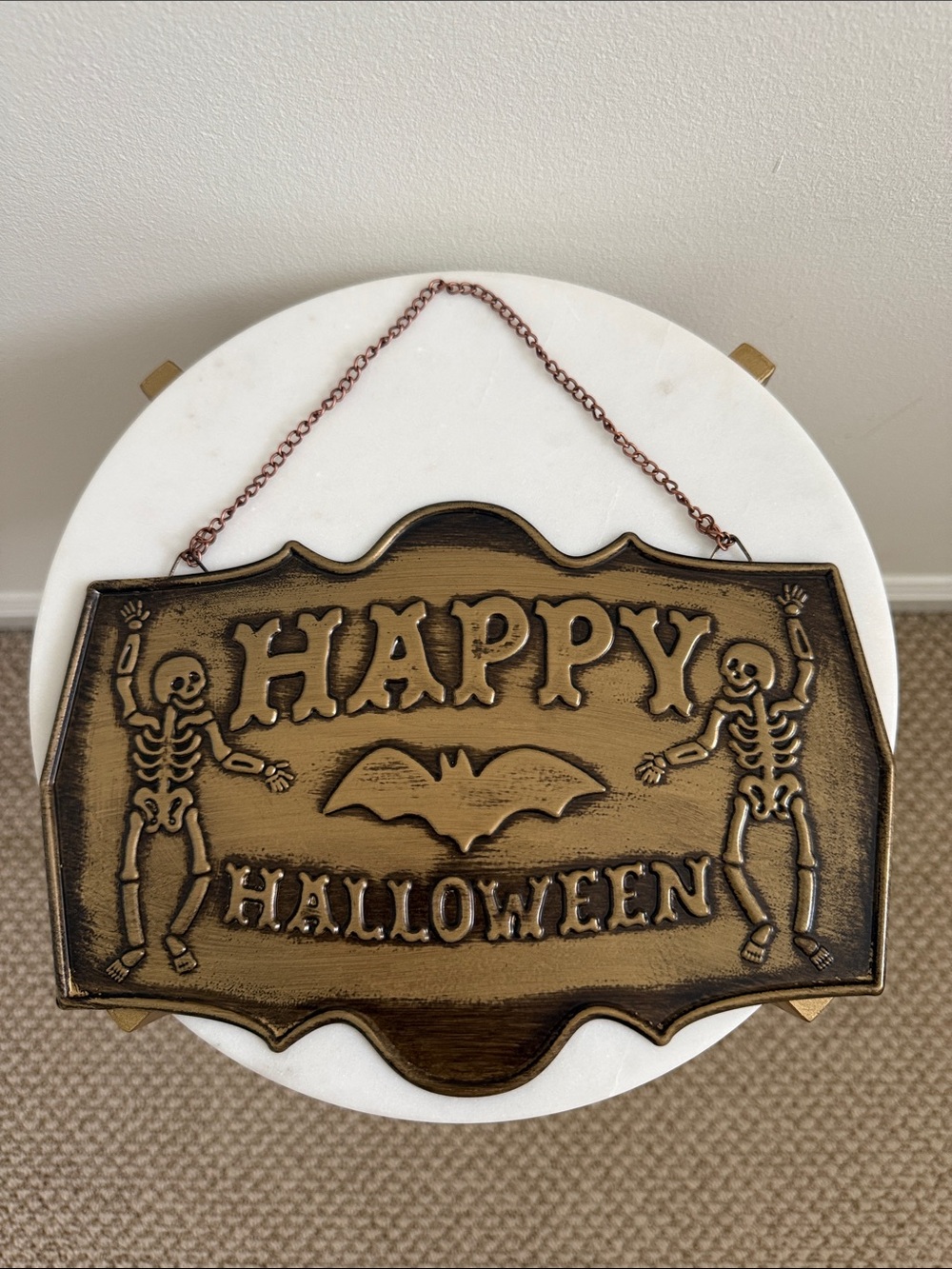 Target Bullseye Playground Halloween 2026 Embossed Tin Sign